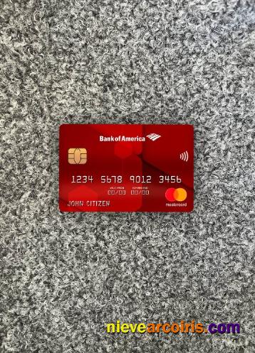 USA Bank of America bank mastercard red photolook